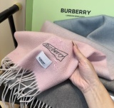 Burberry Fashion Embroidered Logo Double Sided Scarf Size: 30 x 185 CM