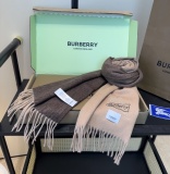 Burberry Fashion Embroidered Logo Double Sided Scarf Size: 30 x 185 CM