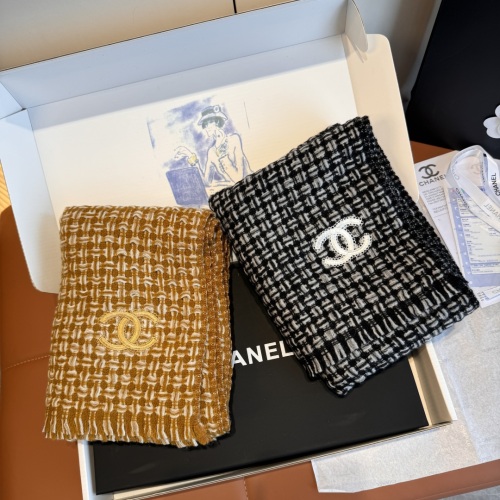 Chanel Fashion Versatile Cashmere Tassel Scarf Size: 38 x 185 CM
