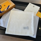 Louis Vuitton Classic Logo Jacquard Double Sided Mulberry Silk Wool Square Towel Size: 142 x 142 CM