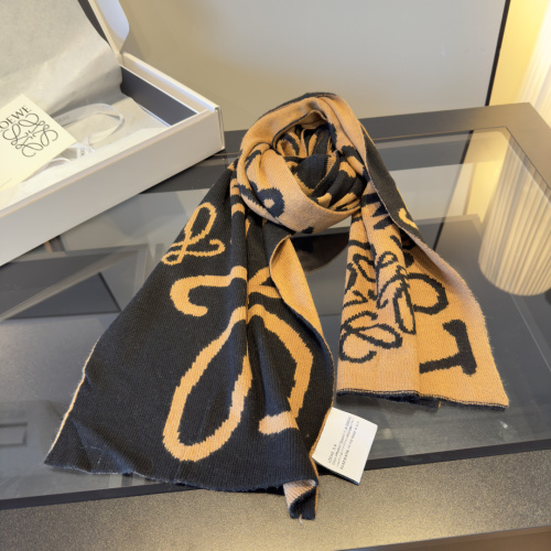 Loewe Classic Logo Jacquard Knitted Scarf Size: 35 x 200 CM