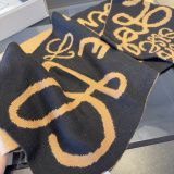 Loewe Classic Logo Jacquard Knitted Scarf Size: 35 x 200 CM