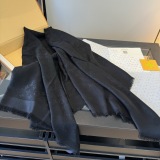 Louis Vuitton Classic Logo Jacquard Double Sided Mulberry Silk Wool Square Towel Size: 142 x 142 CM