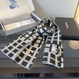 Chanel New Fashion Checkered Knitted Cashmere Scarf Size: 30 x 180 CM