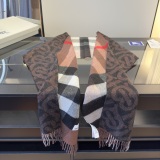 Burberry Classic Grid TB Jacquard Cashmere Scarf Size: 36 x 200 CM