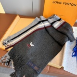 Louis Vuitton Fashion Embroidered Logo Cashmere Tassel Scarf Size: 28 x 180 CM