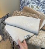 Dior Classic Embroidered Logo Tassel Scarf Size: 32 x 180 CM