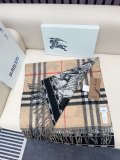 Burberry Classic Large Grid Double sided Jacquard Cashmere Scarf Size: 45 x 210 CM