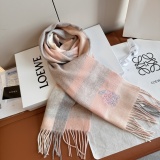 Loewe Fashion Versatile Embroidered Bird Logo Cashmere Tassel Scarf Size: 30 x 180 CM