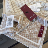 Gucci Classic GG Jacquard Wool Scarf Size: 47 x 180 CM