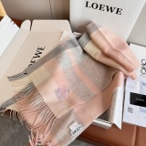 Loewe Fashion Versatile Embroidered Bird Logo Cashmere Tassel Scarf Size: 30 x 180 CM