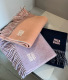 Dior Fashion Versatile Embroidered Logo Lamb Hair Tassel Scarf Size: 32 x 180 CM