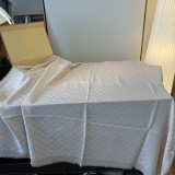 Louis Vuitton Classic Logo Jacquard Double Sided Mulberry Silk Wool Square Towel Size: 142 x 142 CM