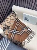 Burberry Classic Large Grid Double sided Jacquard Cashmere Scarf Size: 45 x 210 CM