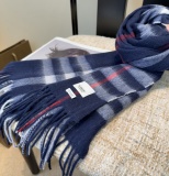 Burberry Classic Checkered Double Sided Cashmere Tassel Scarf Size: 30 x 180 CM