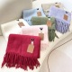 Loewe Fashion Personalized Embroidered Leather Logo Haircoat Scarf Size: 40 x 185 CM