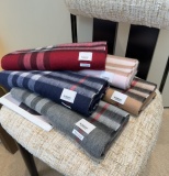 Burberry Classic Checkered Double Sided Cashmere Tassel Scarf Size: 30 x 180 CM