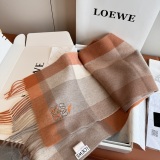 Loewe Fashion Versatile Embroidered Bird Logo Cashmere Tassel Scarf Size: 30 x 180 CM