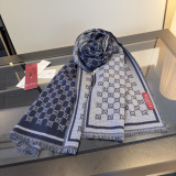 Gucci Classic GG Jacquard Wool Scarf Size: 47 x 180 CM