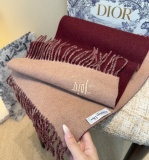Dior Classic Embroidered Logo Tassel Scarf Size: 32 x 180 CM