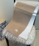 Dior Classic Embroidered Logo Tassel Scarf Size: 32 x 180 CM