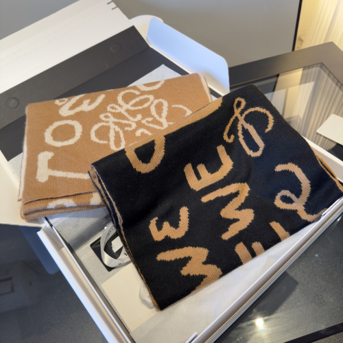 Loewe Classic Logo Jacquard Knitted Scarf Size: 35 x 200 CM