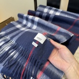 Burberry Classic Checkered Double Sided Cashmere Tassel Scarf Size: 30 x 180 CM