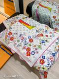 Louis Vuitton Elegant Smile Flower Double Sided Cashmere Shawl Square Towel Size: 140 x 140 CM