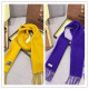 Burberry Embroidered War Horse Double Sided Wool Scarf Size: 30 x 168 CM