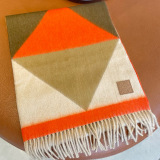 Loewe Fashion Versatile Splicing Goat Wool Scarf