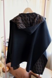 Fendi New Fashion Double Sided Wool Knitted Hooded Cloak