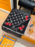 Louis Vuitton Elegant Cherry Double Sided Cashmere Shawl Square Towel Size: 140 x 140 CM