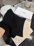 Chanel Elegant Embroidered Logo Cashmere Scarf Size: 35 x 180 CM