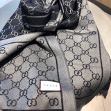 Gucci Couple Fashion GG Jacquard Cashmere Scarf Size: 45 x 190 CM