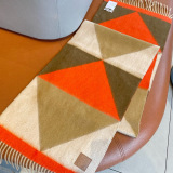 Loewe Fashion Versatile Splicing Goat Wool Scarf