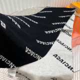 Balenciaga Classic Logo Jacquard Cashmere Scarf Size: 35 x 200 CM