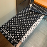 Louis Vuitton Couple Fashion Logo Jacquard Cashmere Scarf Size: 32 x 180 CM