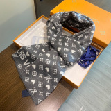 Louis Vuitton Couple Fashion Logo Jacquard Cashmere Scarf Size: 32 x 180 CM