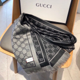 Gucci Couple Fashion GG Jacquard Cashmere Scarf Size: 45 x 190 CM