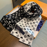 Louis Vuitton Couple Fashion Logo Jacquard Cashmere Scarf Size: 32 x 180 CM