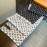 Louis Vuitton Couple Fashion Logo Jacquard Cashmere Scarf Size: 32 x 180 CM