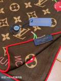 Louis Vuitton Elegant Cherry Double Sided Cashmere Shawl Square Towel Size: 140 x 140 CM