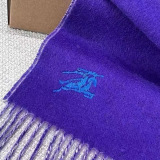 Burberry Embroidered War Horse Double Sided Wool Scarf Size: 30 x 168 CM