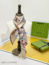 Gucci Elegant Double Sided Diagonal Silk Square Towel Size: 90 x 90 CM