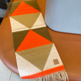 Loewe Fashion Versatile Splicing Goat Wool Scarf