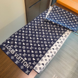 Louis Vuitton Couple Fashion Logo Jacquard Cashmere Scarf Size: 32 x 180 CM
