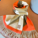 Loewe Fashion Versatile Splicing Goat Wool Scarf