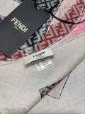 Fendi Elegant Double Sided Diagonal Silk Square Towel Size: 90 x 90 CM