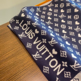 Louis Vuitton Couple Fashion Logo Jacquard Cashmere Scarf Size: 32 x 180 CM