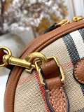Burberry Classic Grid Mini Highlands Bowling Bag